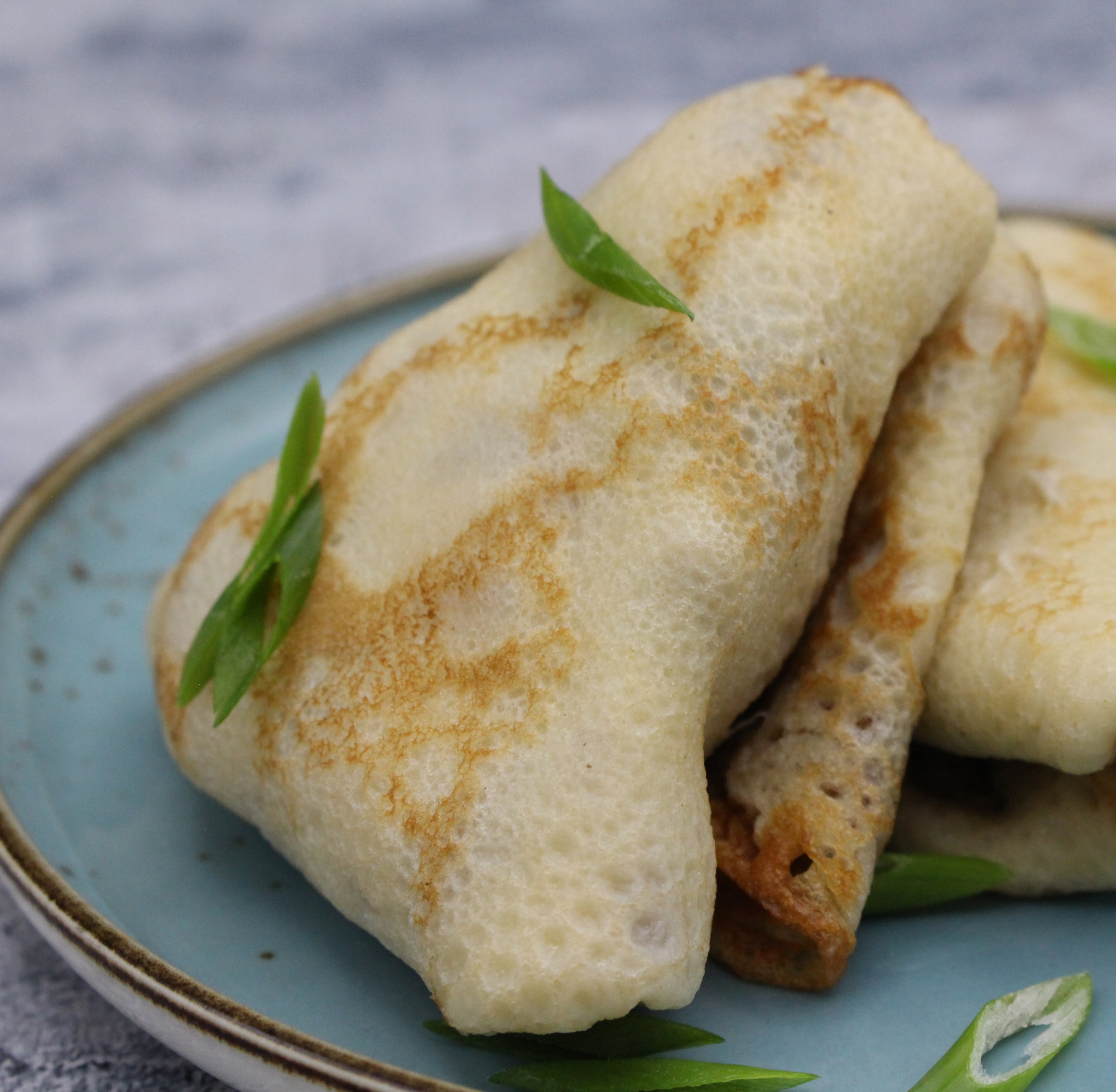 Блины с курицей и грибами
